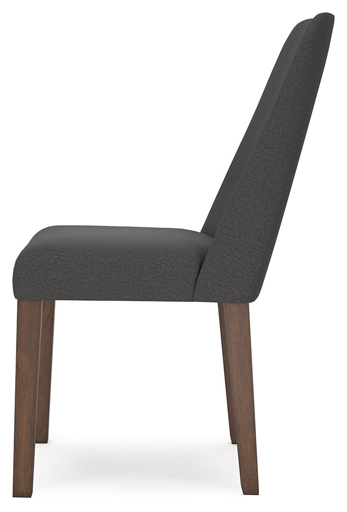 Lyncott Charcoal/Brown Extension Dining Table and 4 Chairs