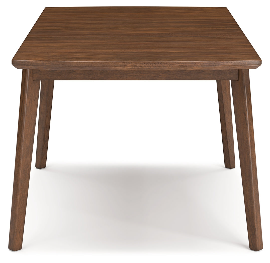 Lyncott Charcoal/Brown Extension Dining Table and 4 Chairs