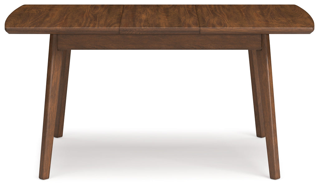 Lyncott Charcoal/Brown Extension Dining Table and 6 Chairs