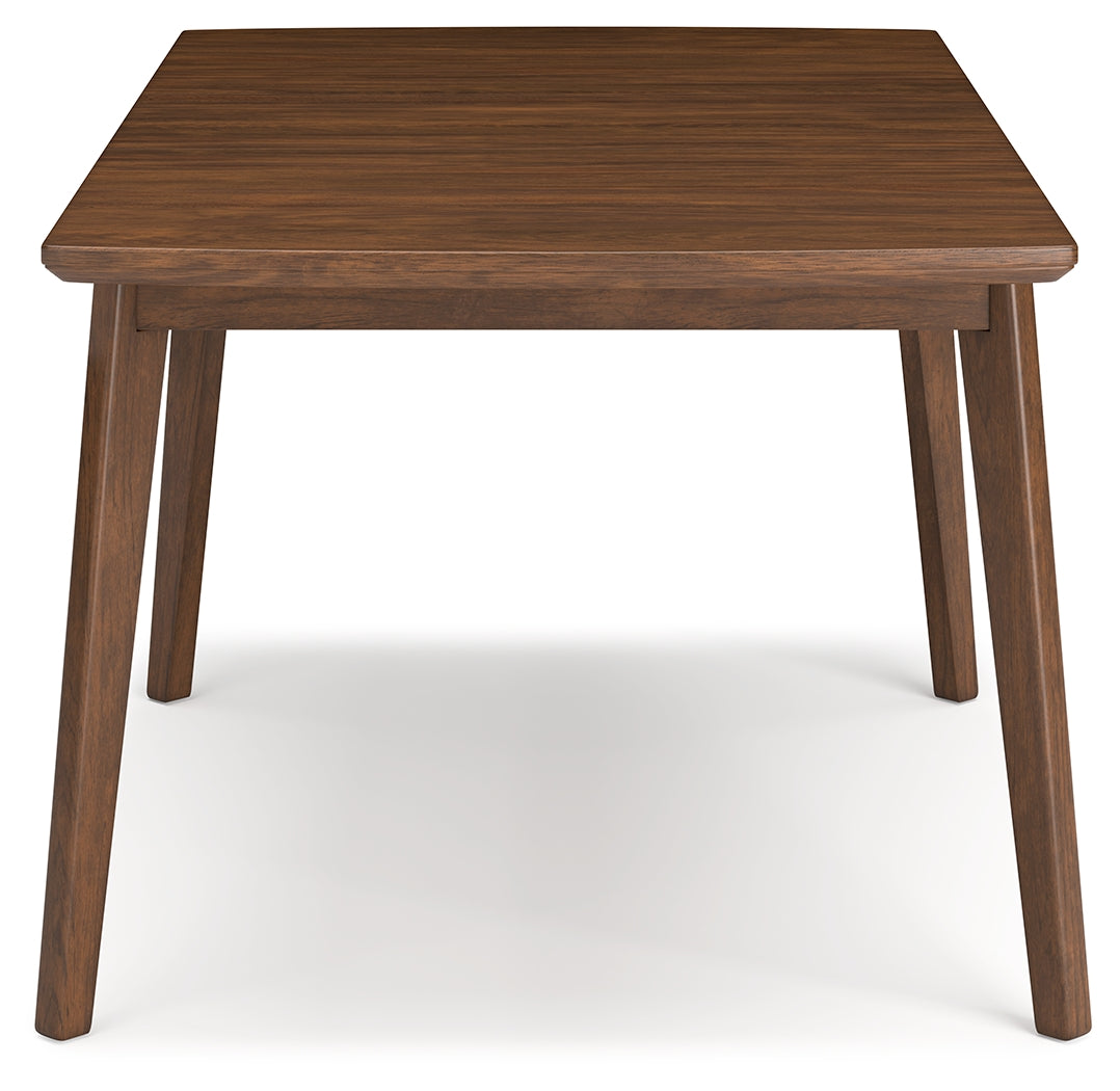 Lyncott Charcoal/Brown Extension Dining Table and 6 Chairs