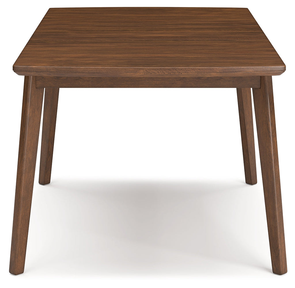 Lyncott Charcoal/Brown Extension Dining Table and 6 Chairs