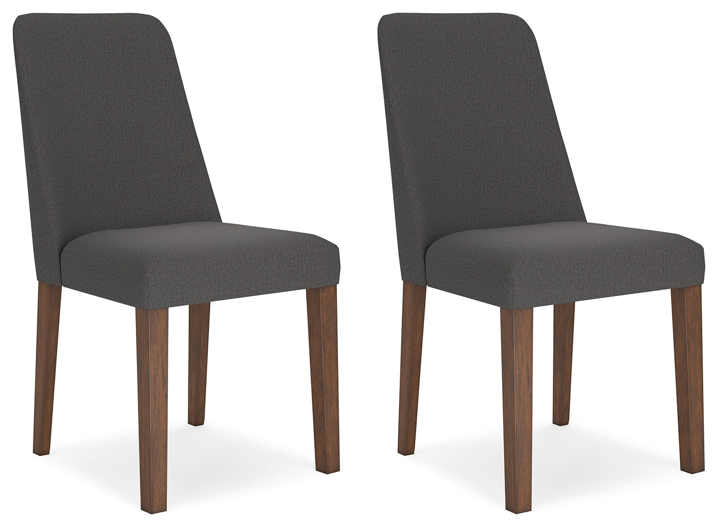 Lyncott Charcoal/Brown Extension Dining Table w/ 4 Chairs