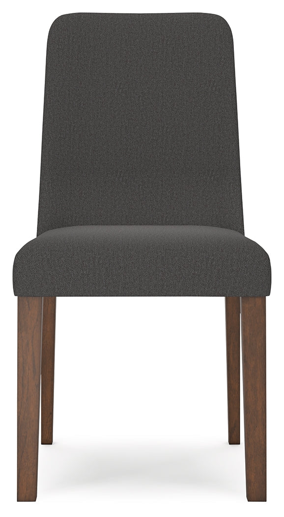 Lyncott Charcoal/Brown Extension Dining Table w/ 4 Chairs
