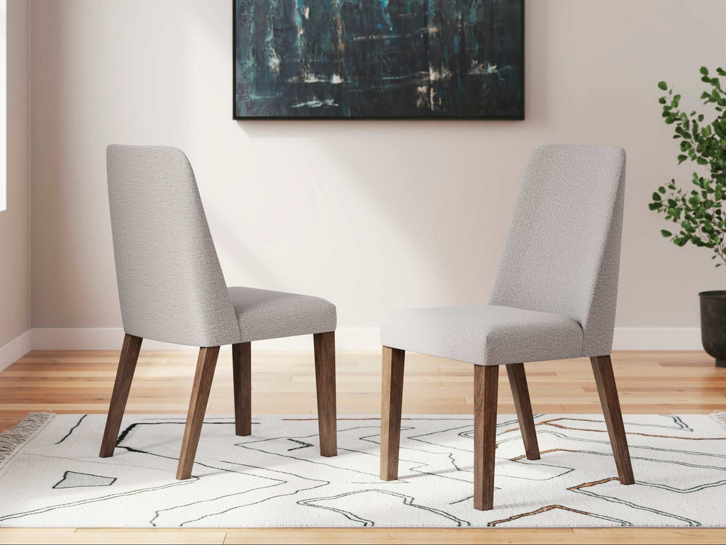 Lyncott Gray & Brown Dining Chair (Set of 2)