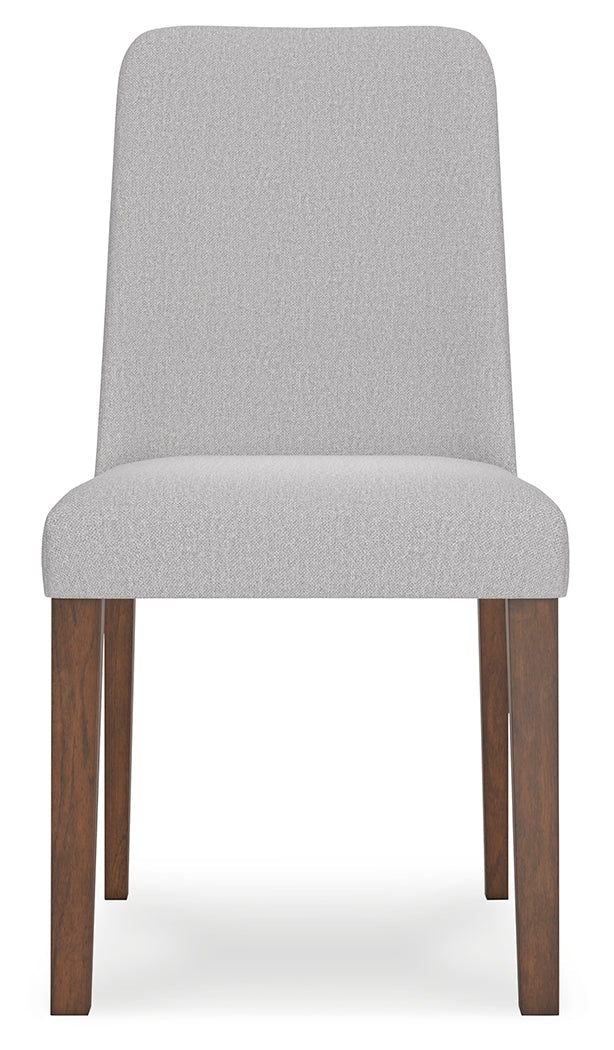 Lyncott Gray/Brown Extension Dining Table w/ 4 Chairs
