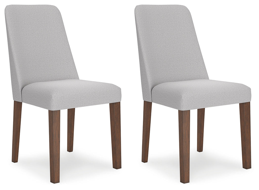Lyncott Gray/Brown Extension Dining Table w/ 4 Chairs