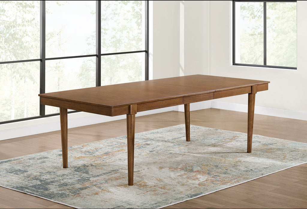 Lyncott Gray/Brown Extension Dining Table w/ 4 Chairs