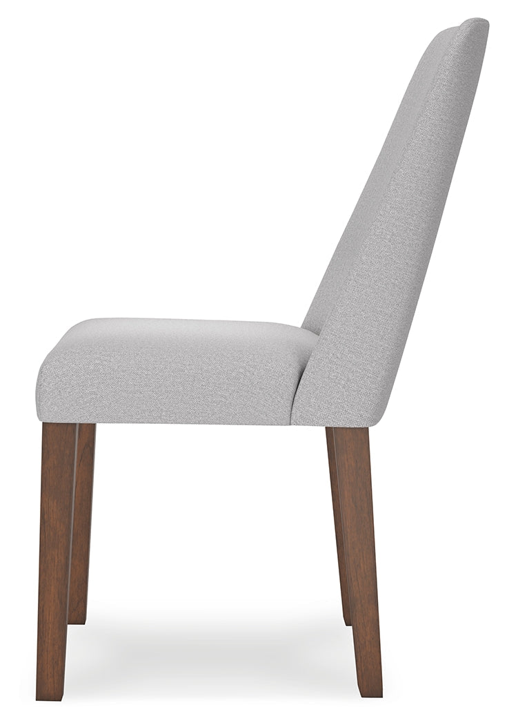 Lyncott Gray/Brown Extension Dining Table with 6 Chairs