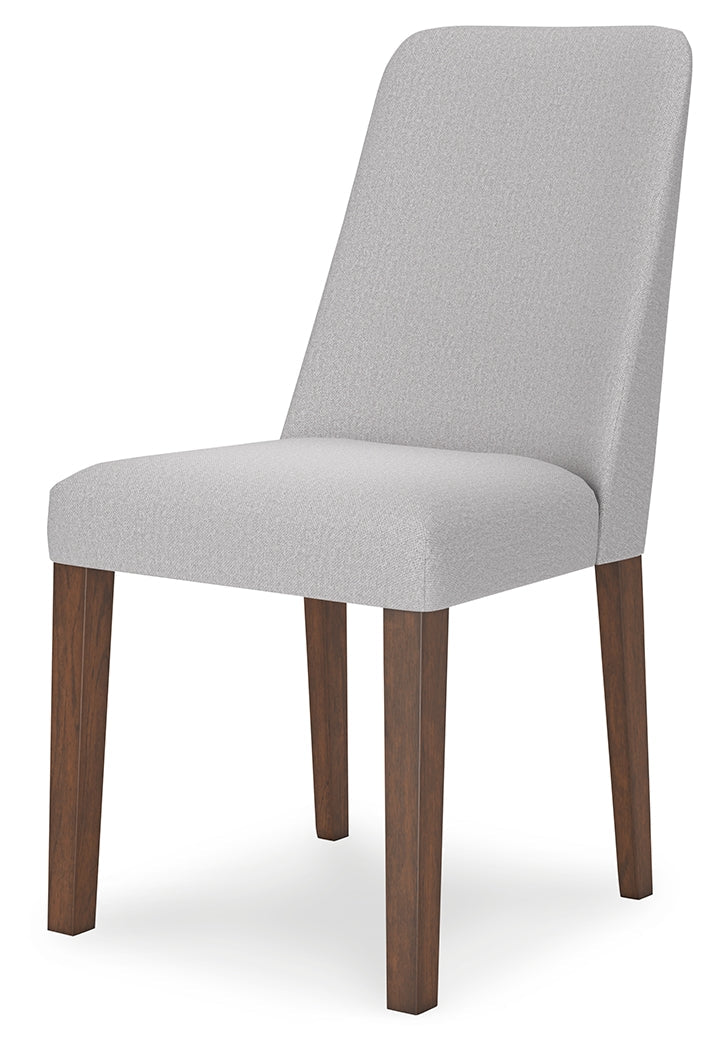 Lyncott Gray/Brown Extension Dining Table with 6 Chairs
