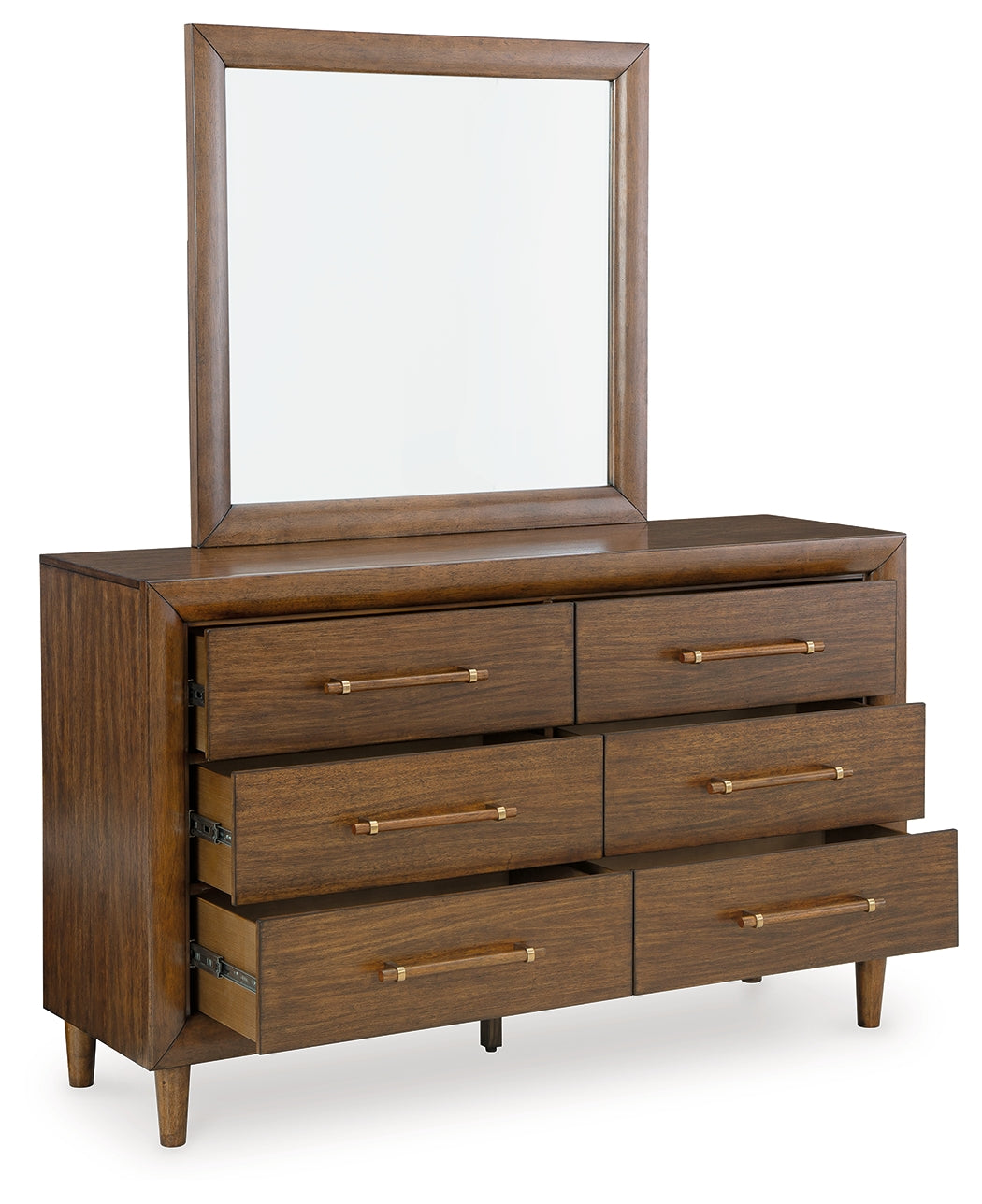 Lyncott King Upholstered Bedroom Set with Dresser and Mirror