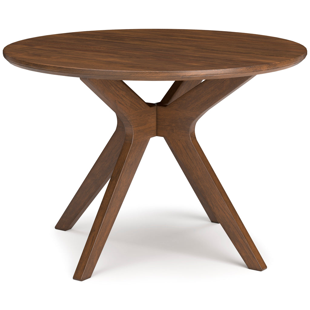 Lyncott Multi-Color & Brown Round Dining Room Set / 5pc