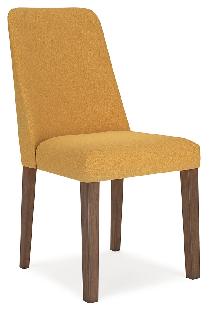 Lyncott Mustard/Brown Extension Dining Table and 4 Chairs