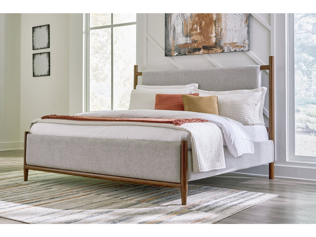 Lyncott Queen Upholstered Panel Bed