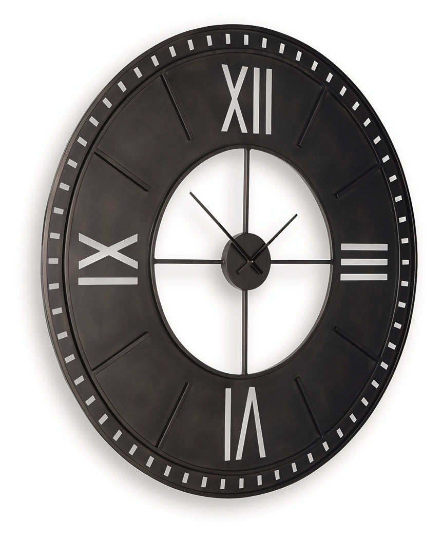 Lytle Antique Brown Wall Clock