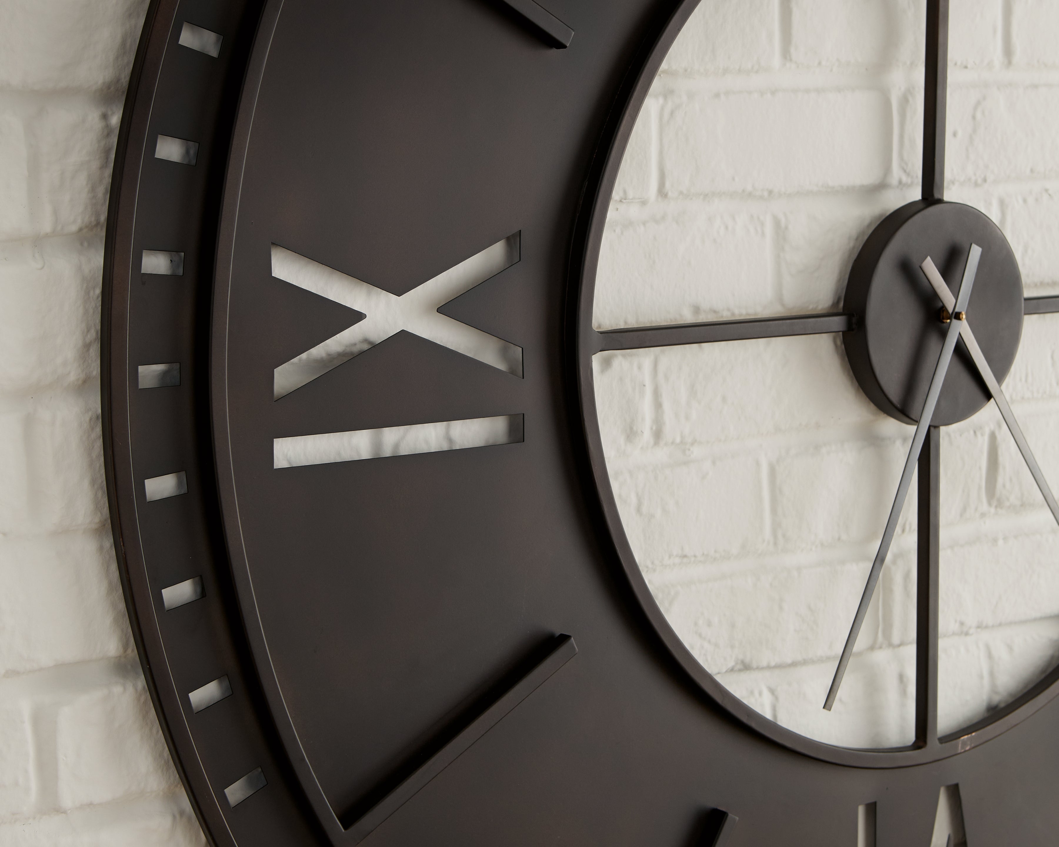 Lytle Antique Brown Wall Clock