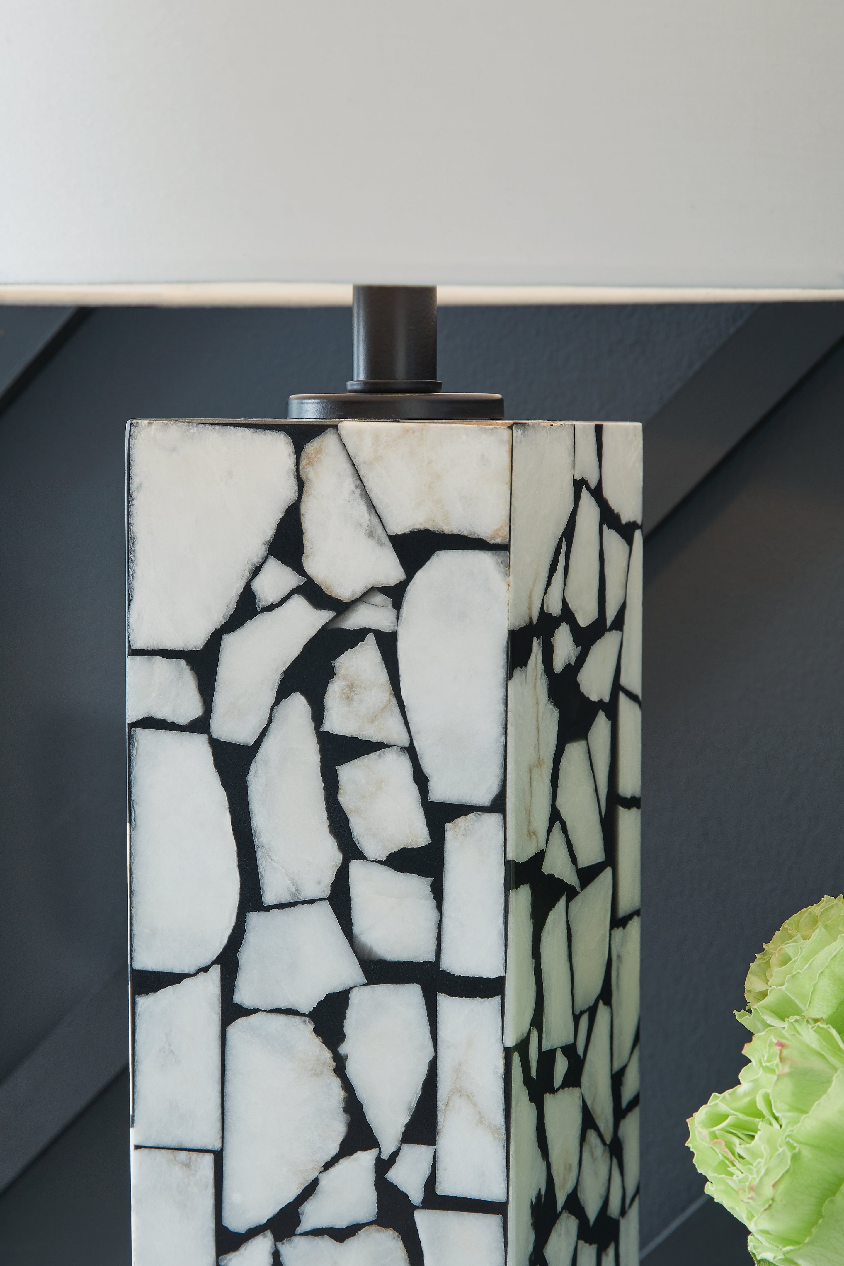 Macaria White/Black Table Lamp (Set of 2)