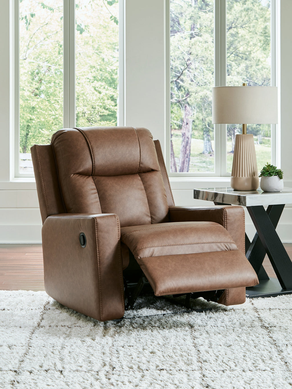 Mackmenville Caramel Recliner