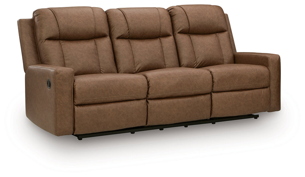 Mackmenville Caramel Reclining Sofa