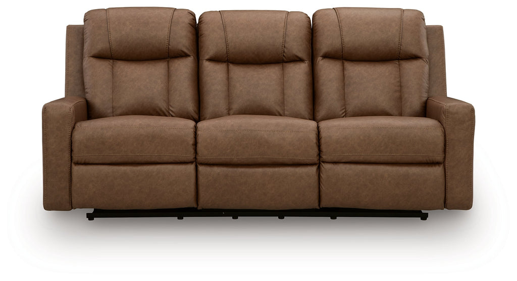 Mackmenville Caramel Reclining Sofa