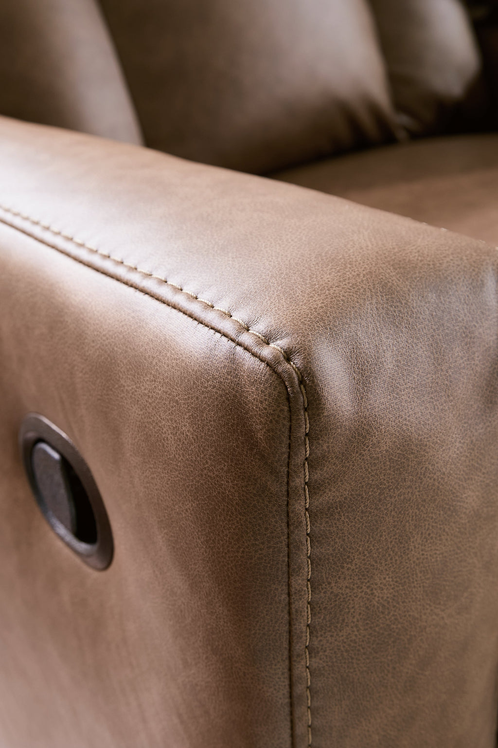 Mackmenville Caramel Reclining Sofa