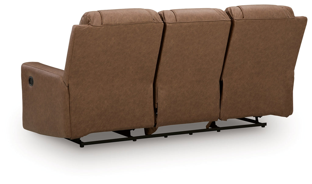 Mackmenville Caramel Reclining Sofa and Loveseat