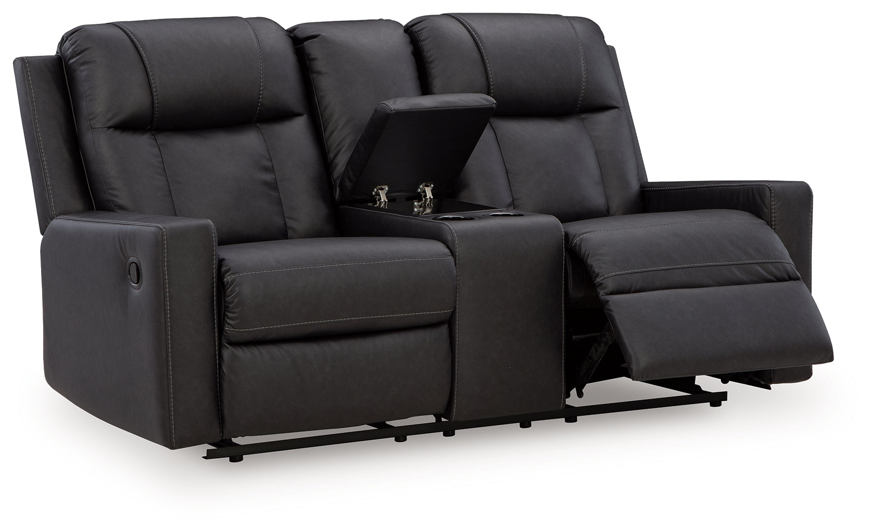 Mackmenville Carbon Reclining Sofa and Loveseat