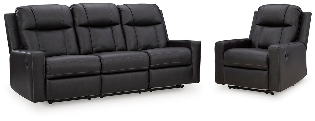 Mackmenville Carbon Reclining Sofa and Recliner