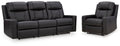 Mackmenville Carbon Reclining Sofa and Recliner