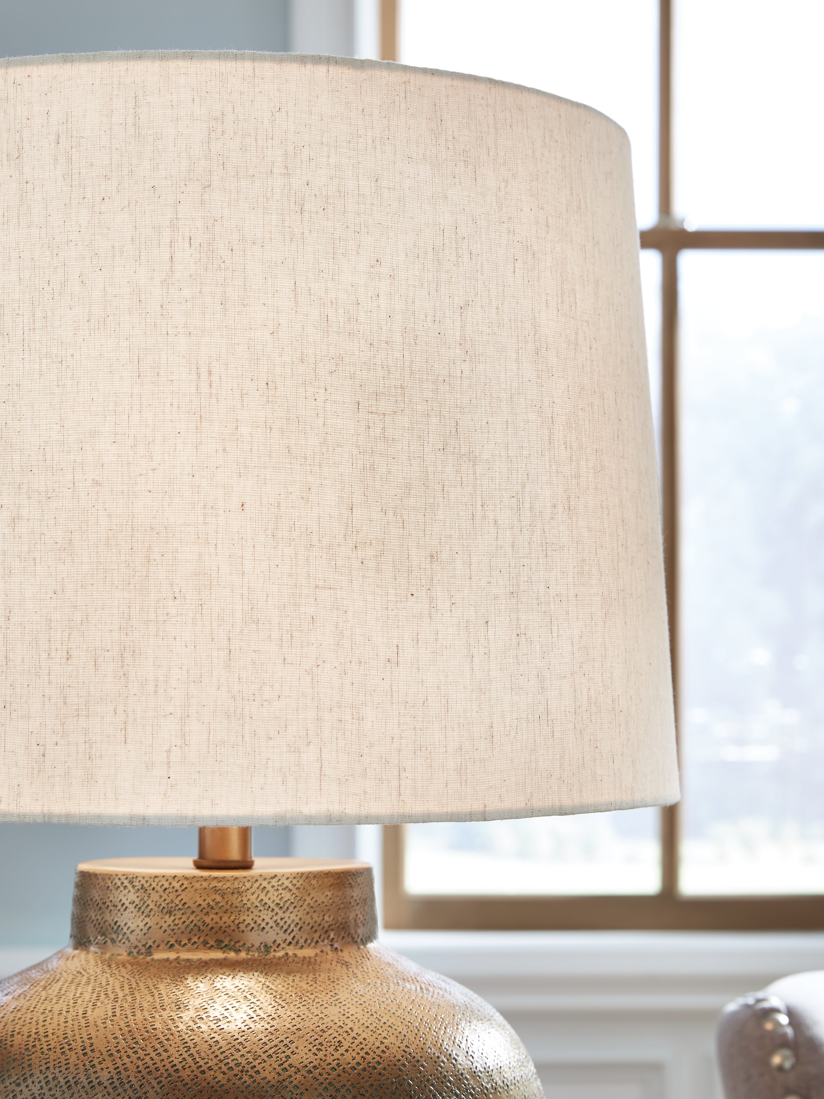 Madney Antique Gold 2-Piece Lamp Set