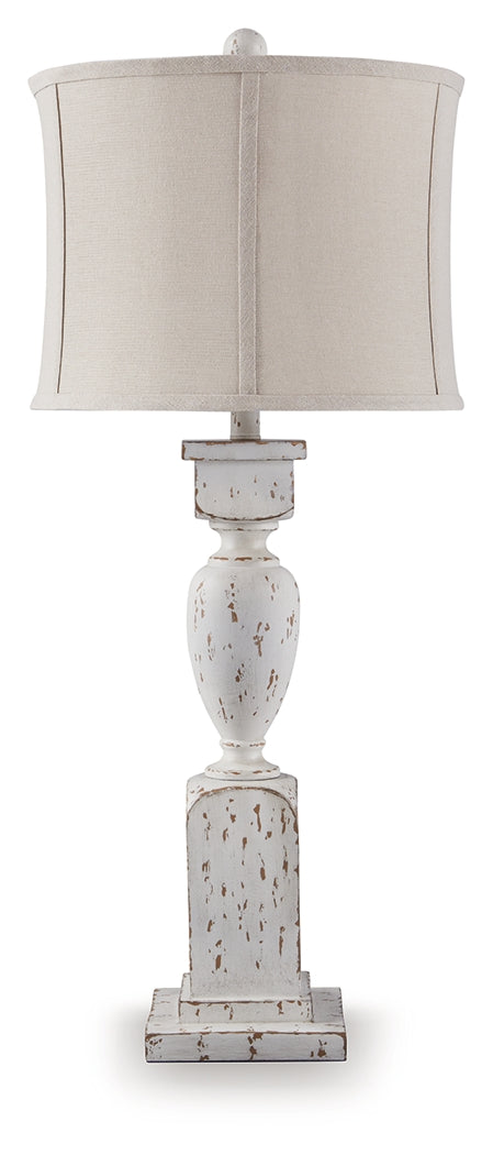 Madsbrook Antique White Poly Table Lamp