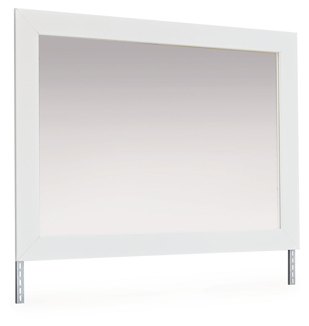 Maeling White Bedroom Mirror