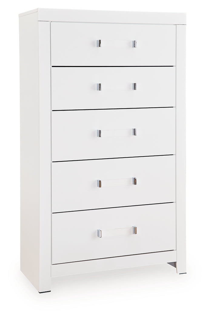 Maeling White Chest of Drawers