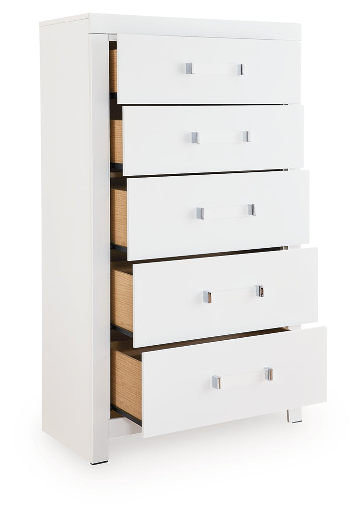 Maeling White Chest of Drawers