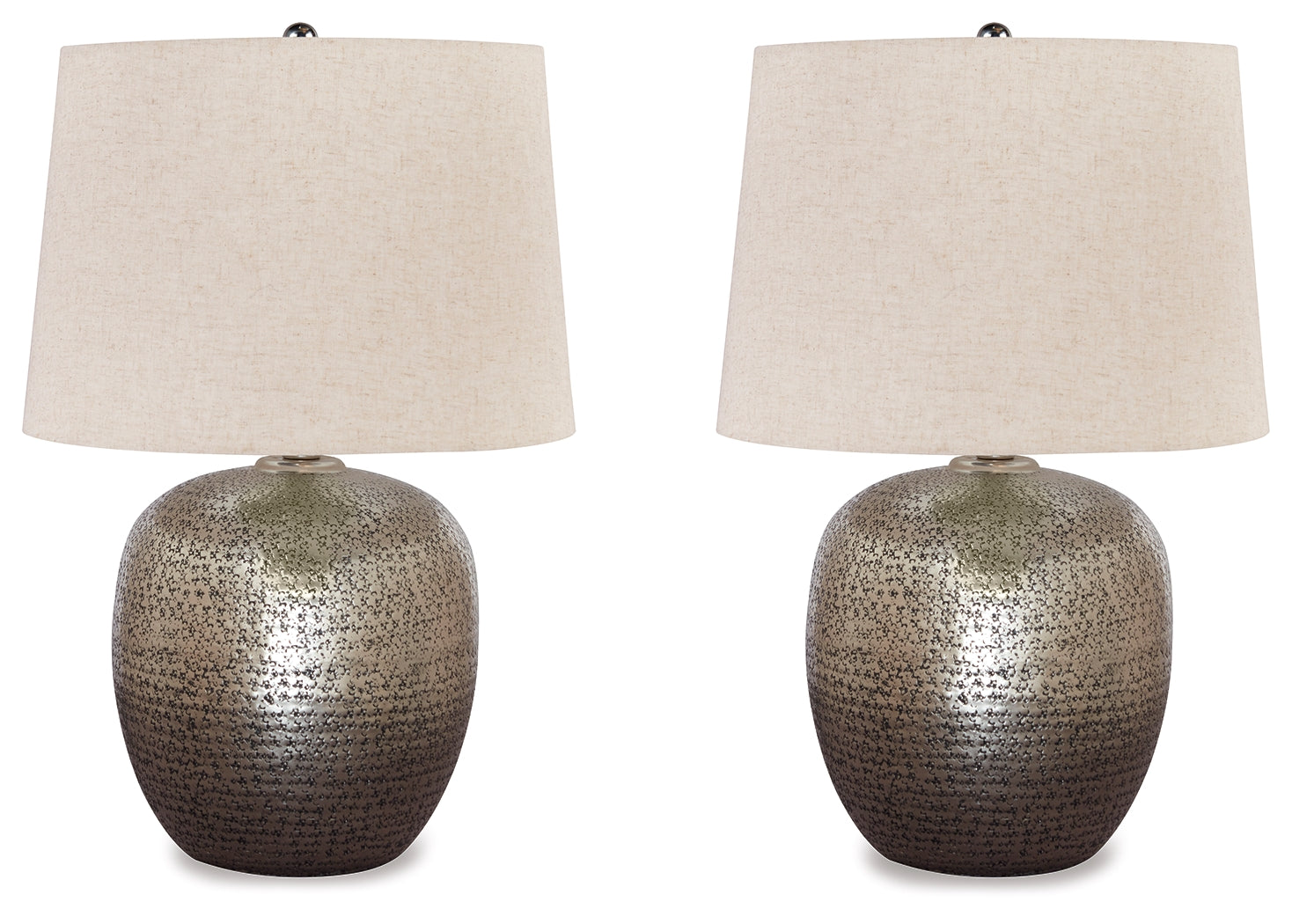 Magalie Antique Silver Table Lamp (Set of 2)