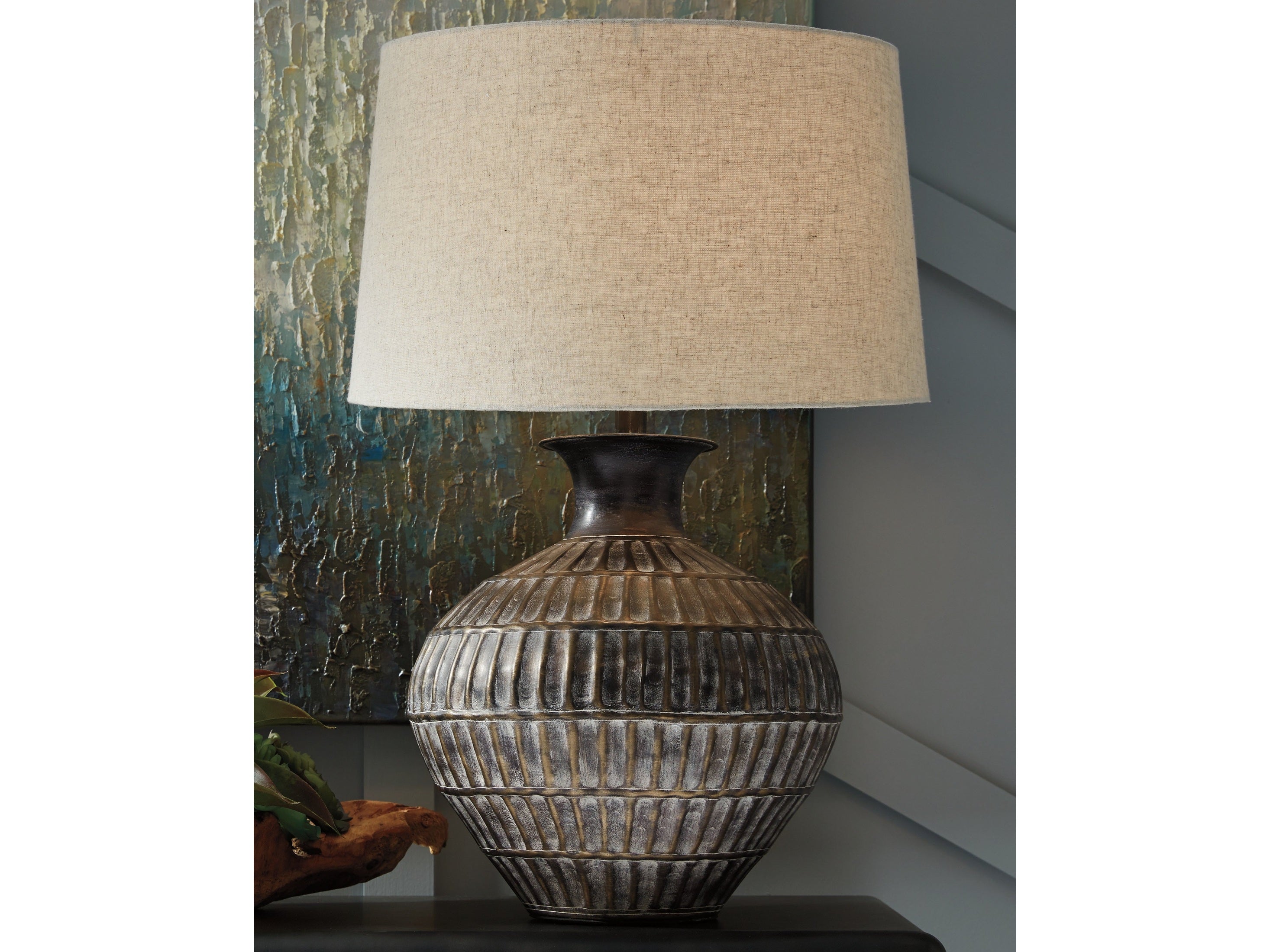 Magan Antique Bronze Table Lamp (Set of 2)