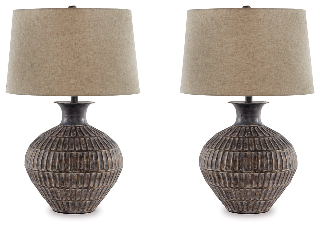 Magan Antique Bronze Table Lamp (Set of 2)