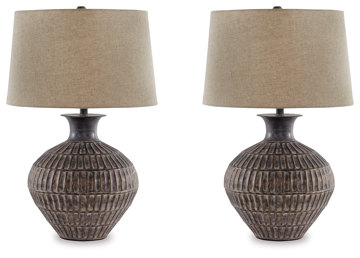 Magan Antique Bronze Table Lamp (Set of 2)