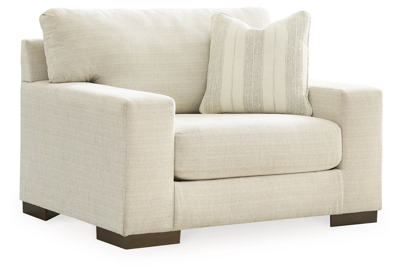 Maggie Birch Oversized Chair and Ottoman