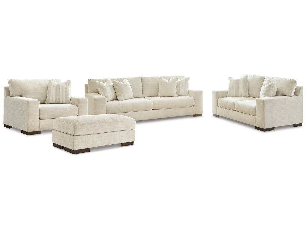 Maggie Birch Sofa, Loveseat, Chair and Ottoman