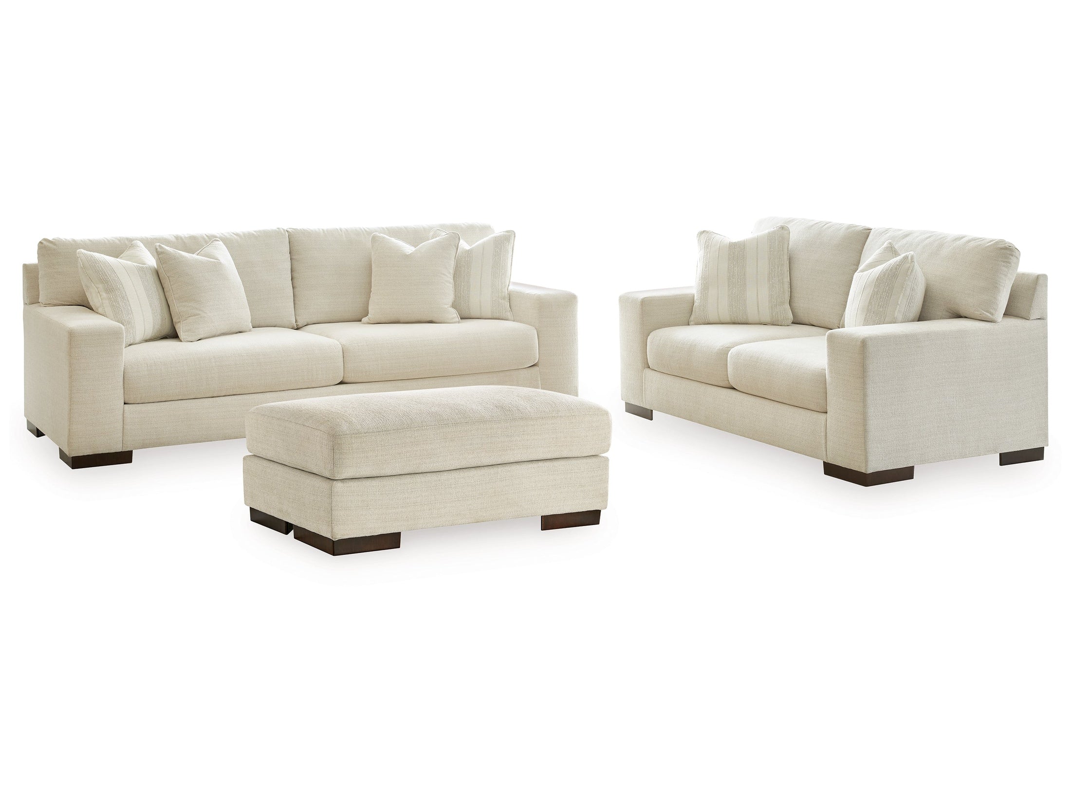 Maggie Birch Sofa, Loveseat and Ottoman