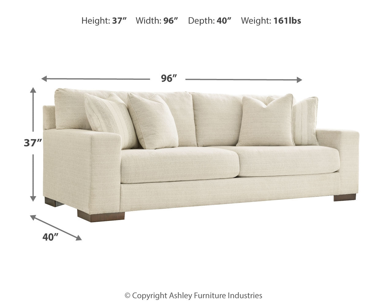 Maggie Birch Sofa, Loveseat and Ottoman
