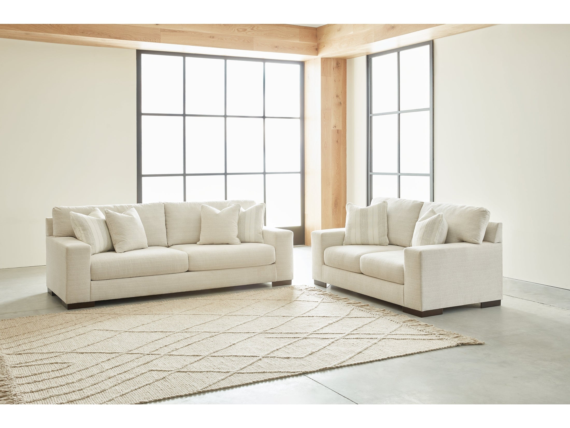 Maggie Birch Sofa and Loveseat
