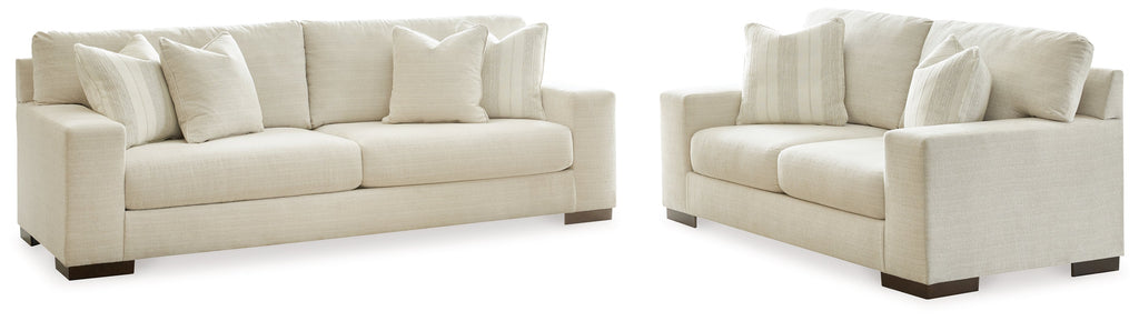 Maggie Birch Sofa and Loveseat