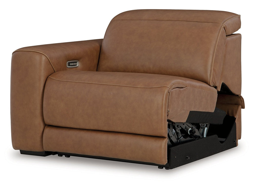 Magic Man Caramel 5-Piece Power Reclining Sectional