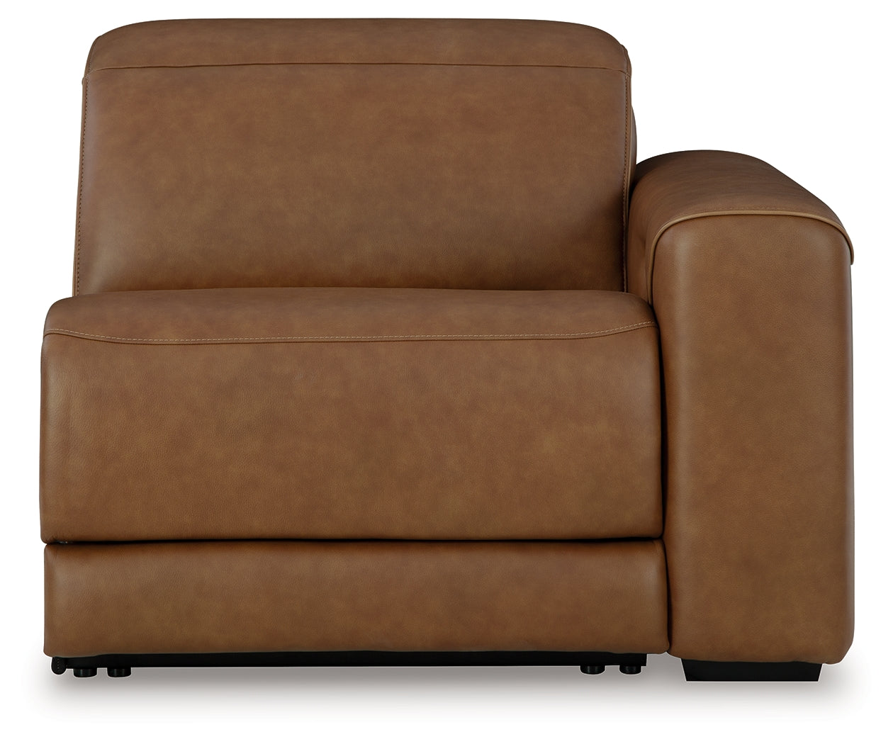 Magic Man Caramel 6-Piece Power Reclining Sectional w/Console