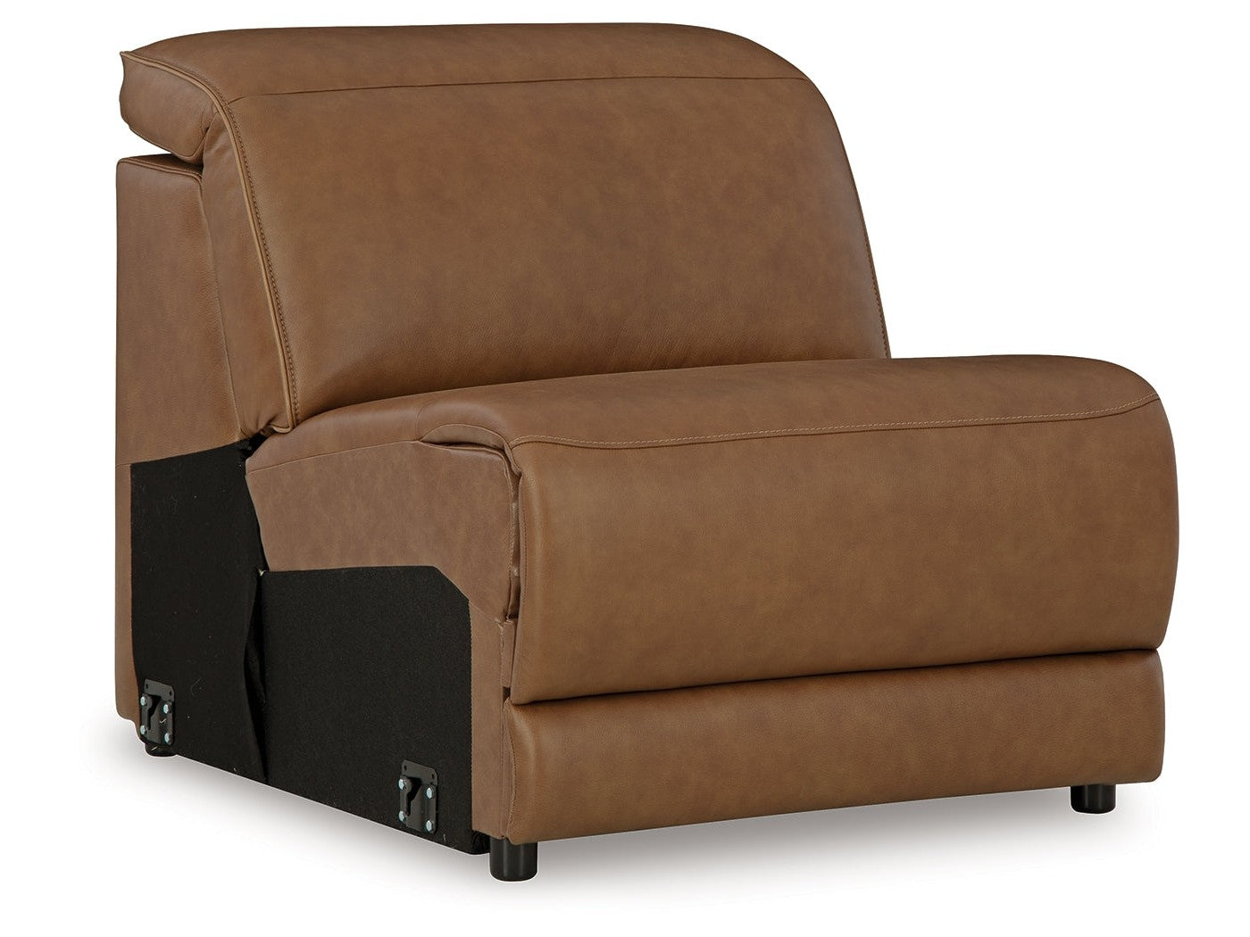 Magic Man Caramel 6-Piece Power Reclining Sectional w/Console