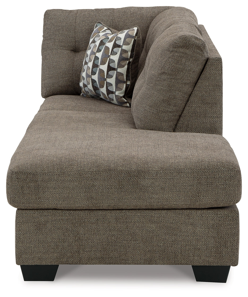 Mahoney Chocolate 2-Piece Sleeper Sectional and Ottoman