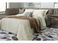 Mahoney Chocolate 2pc Sectional Full Sleeper Sofa w/ LAF Chaise