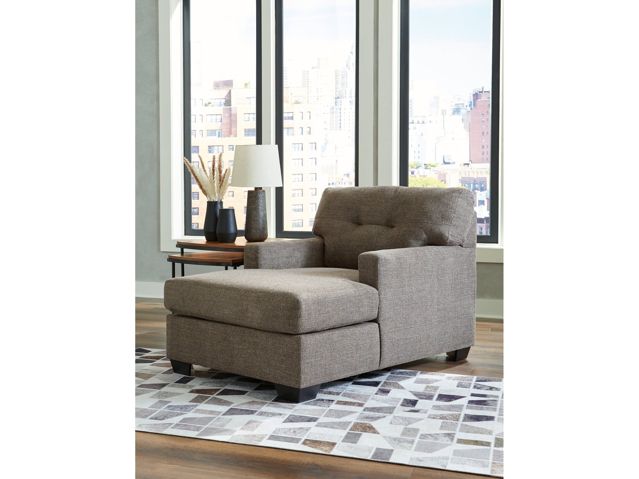 Mahoney Chocolate Chaise
