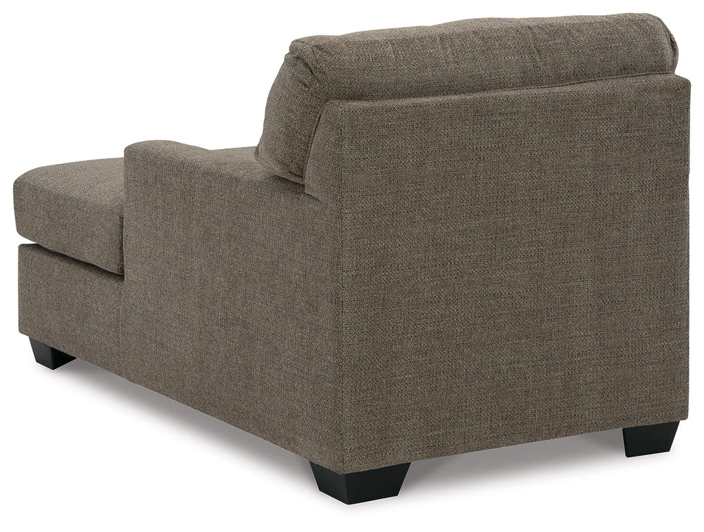 Mahoney Chocolate Full Sofa Sleeper & Chaise